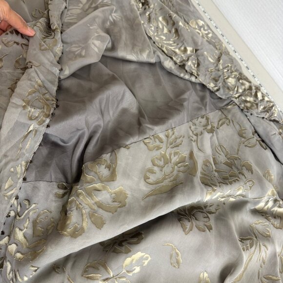Vintage Capri by Mon Cheri Silk Velvet Burnout Y2K Evening Dress Size 22W - Picture 15 of 15